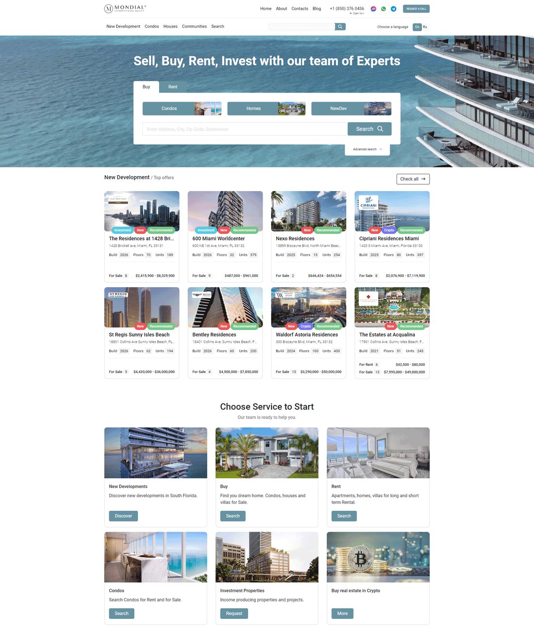 Mondial International Realty — агентство недвижимости